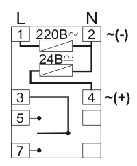 Схема подключения реле времени PCG-417