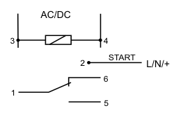 Схема подключения реле времени PCS-517