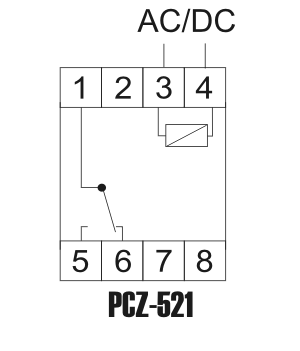 Схема подключения реле времени программируемое PCZ-521