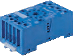 90.21.SMA Розетка для реле 60.13 и модуля 99.01 с комбинированными контактами; с металлическим фиксатором; винтовые зажимы; синяя; 10А